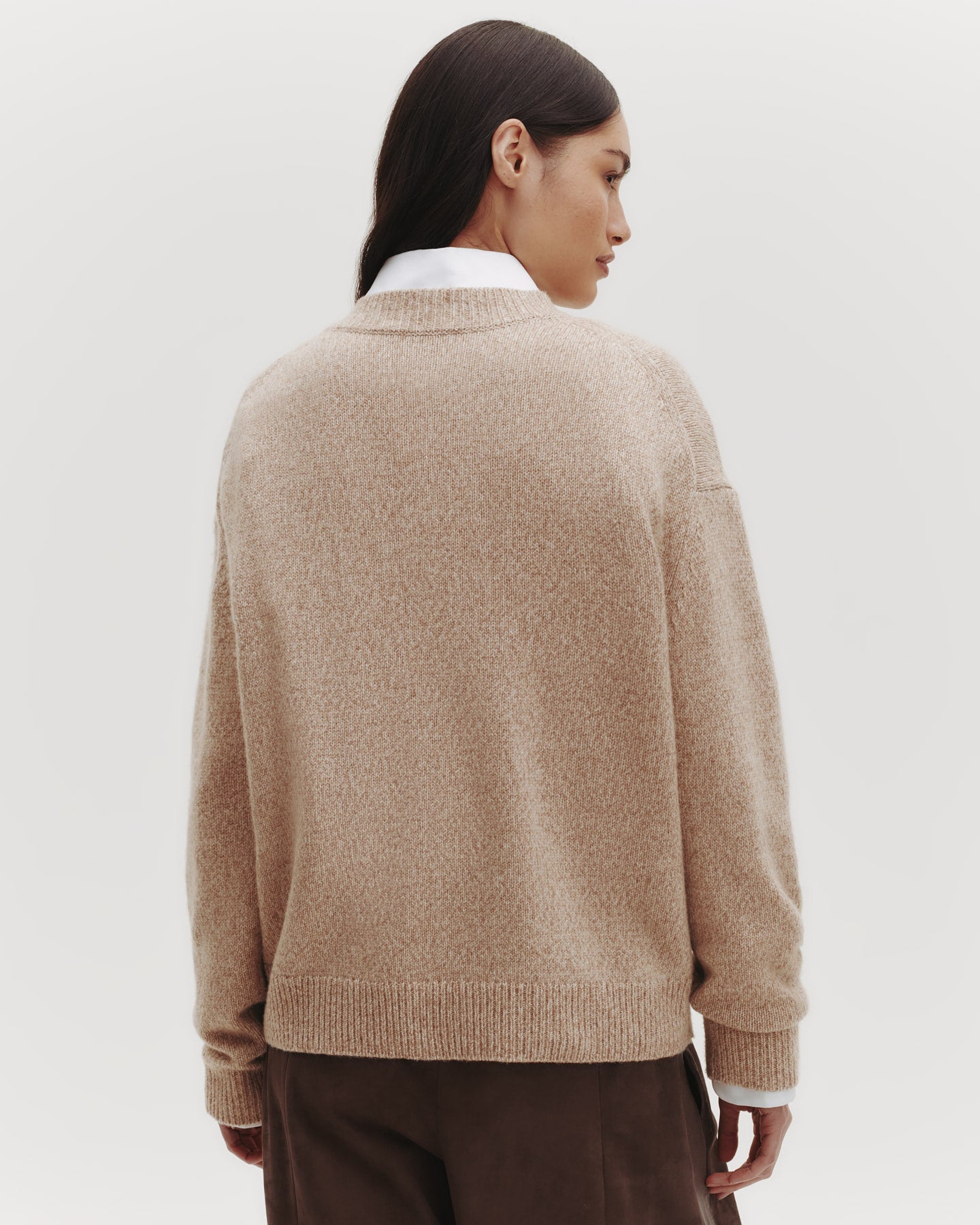 TWP Camel Boy Crewneck in Cashmere view 4