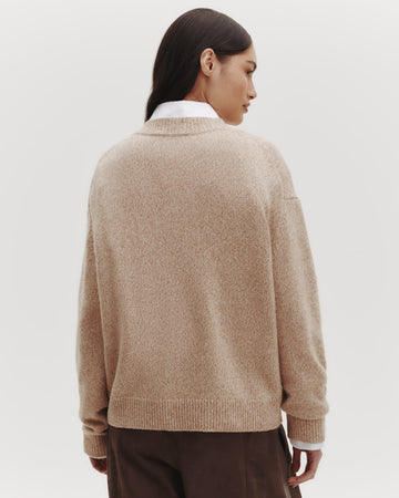 TWP Camel Boy Crewneck in Cashmere view 5