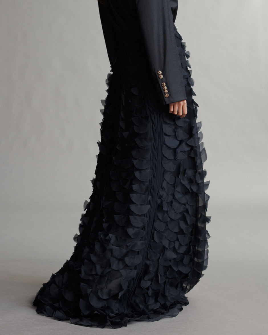 TWP Midnight Cry Me A River Skirt in Silk Organza view 4