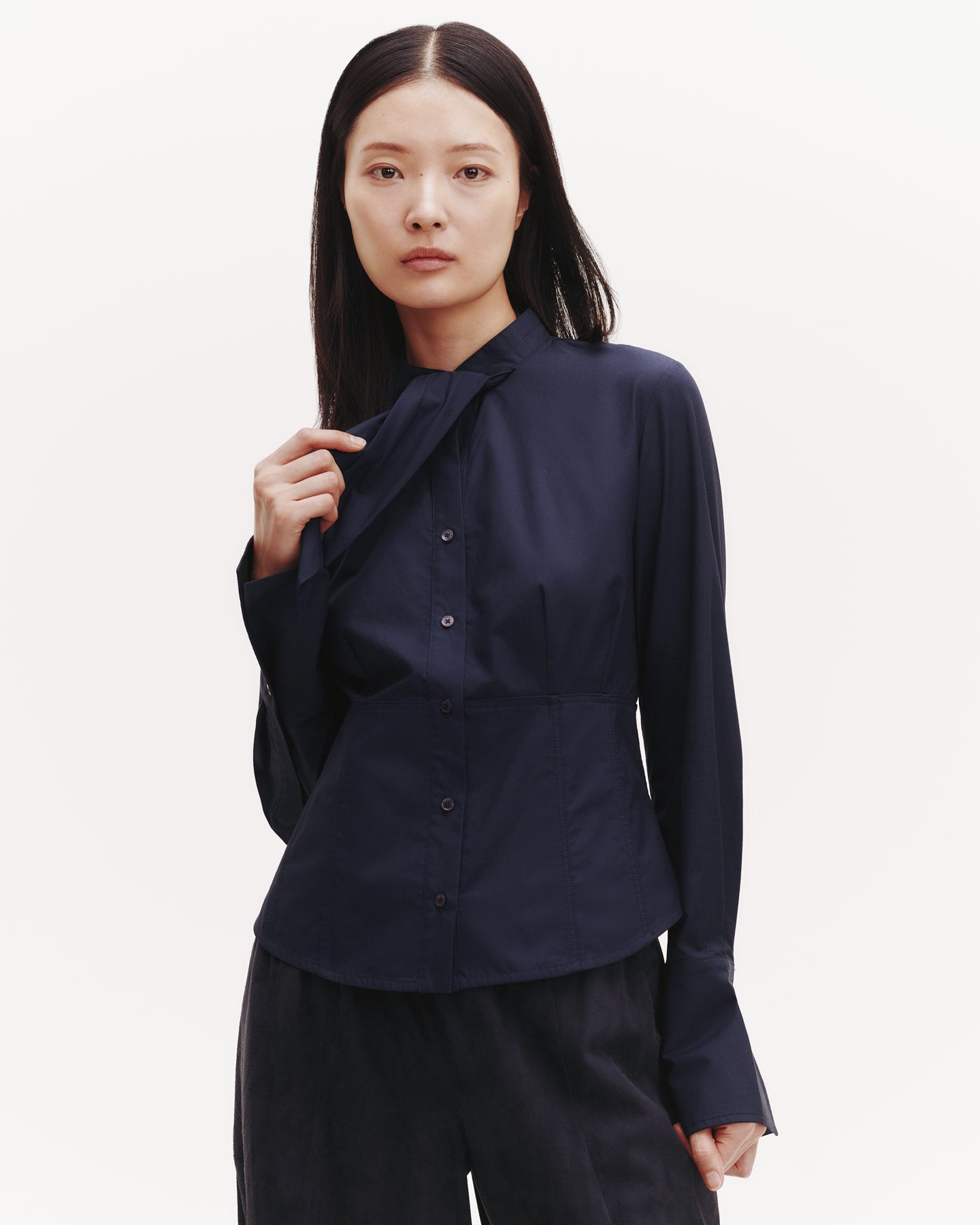 TWP Midnight Fifi's Shirt in Cotton Poplin view 1