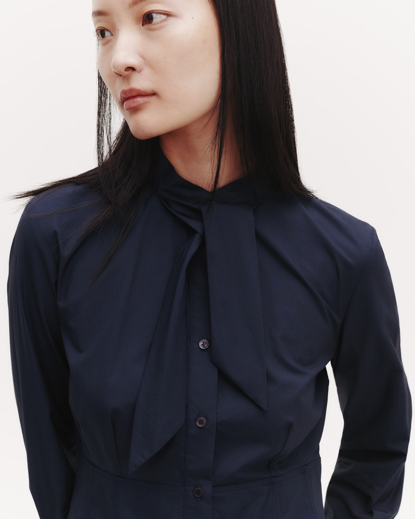 TWP Midnight Fifi's Shirt in Cotton Poplin view 4