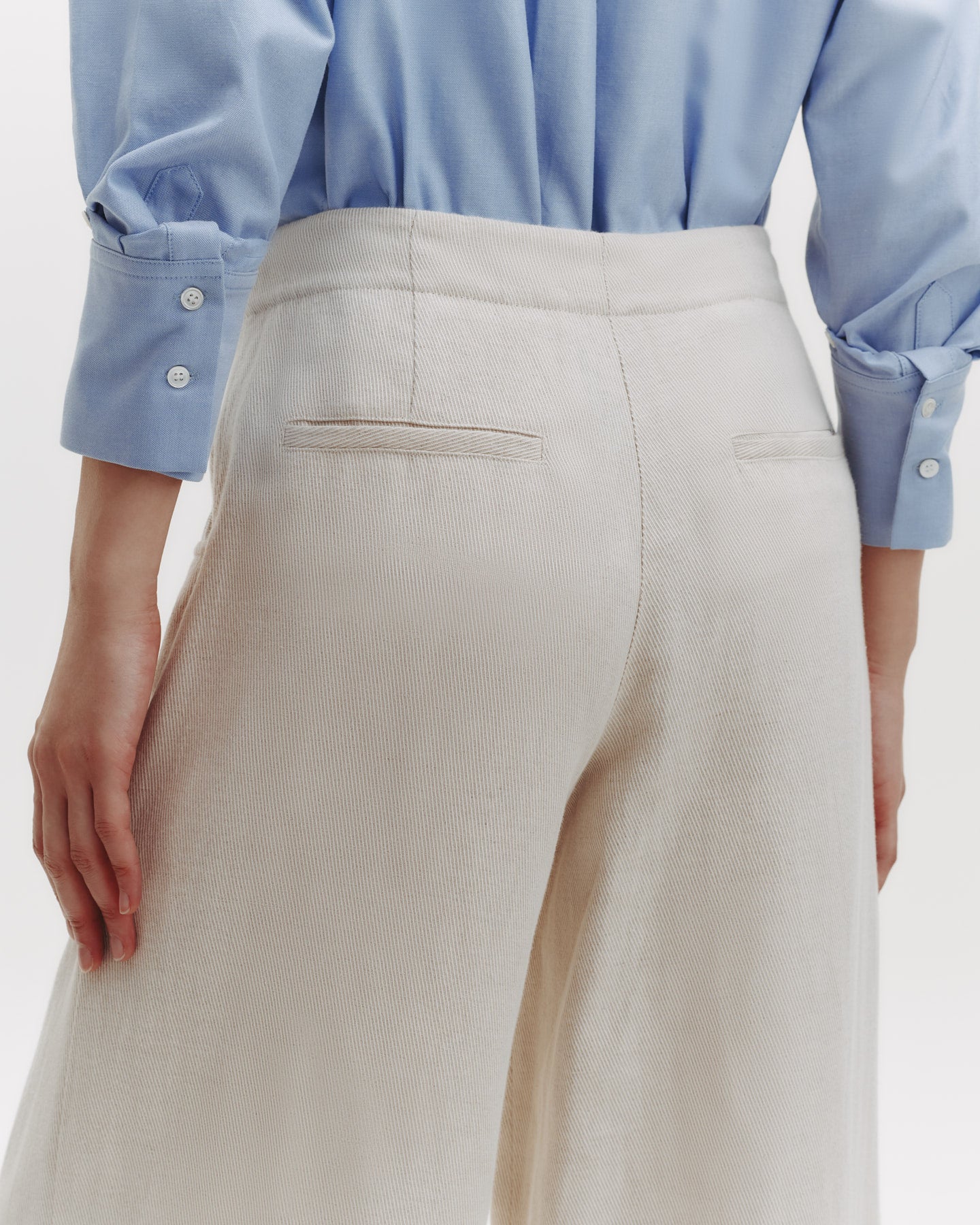 TWP Natural Demie Pant in Cotton Linen Twill view 6