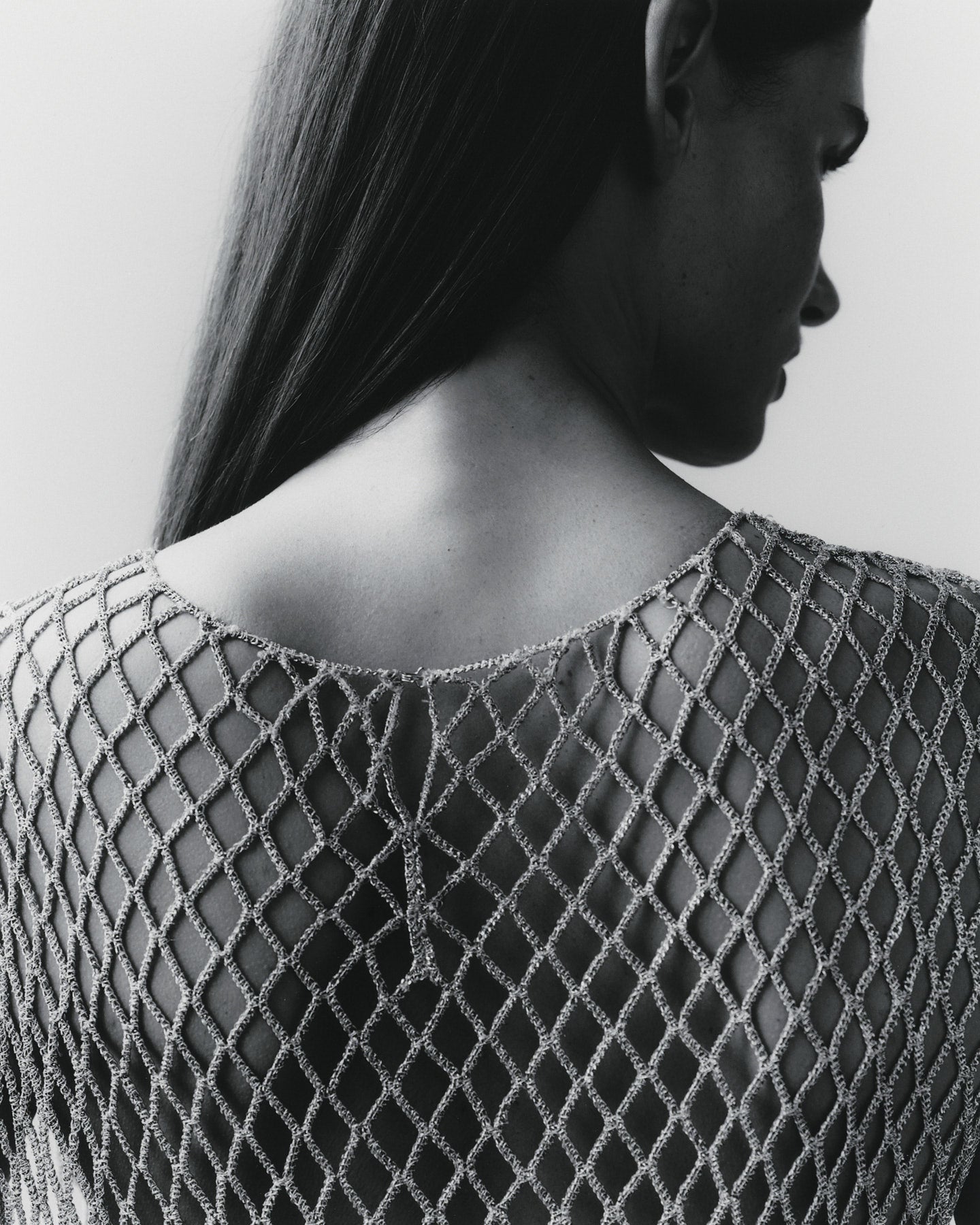 TWP Silver Chloe Top in Woven Mesh view 6