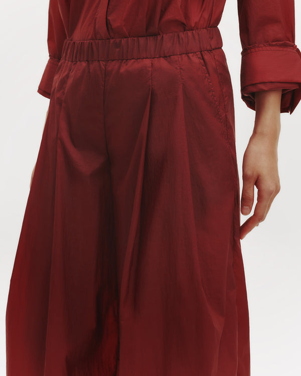 TWP Burgundy Pull On Didi Pant in Nylon view 4