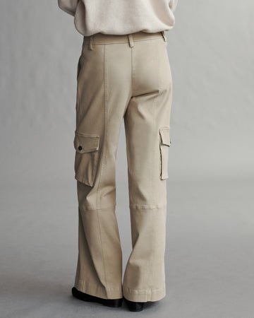 TWP Khaki Coop Pant with Cargo Pockets in Cotton Twill view 5