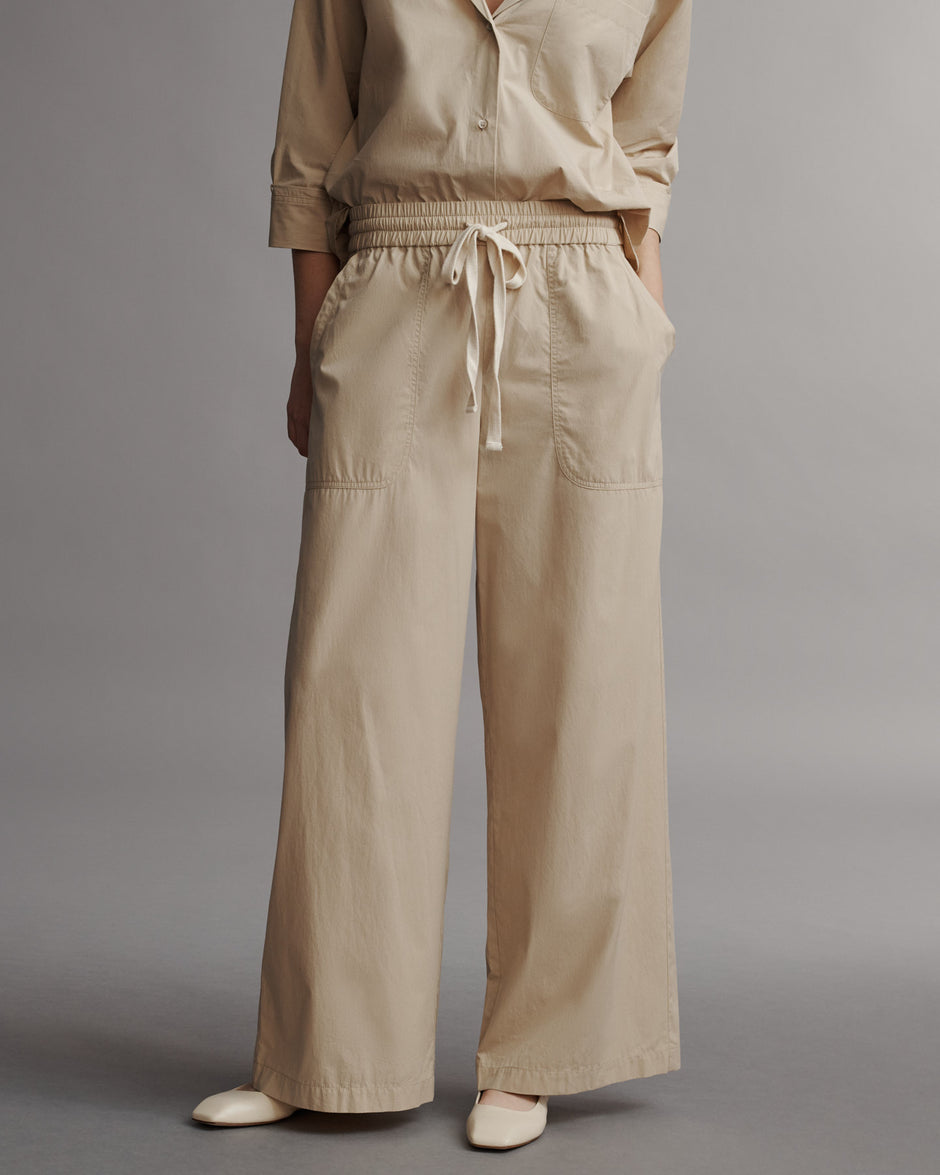 TWP Sandstone Main Street Pant in Vintage Washed Cotton Poplin view 3