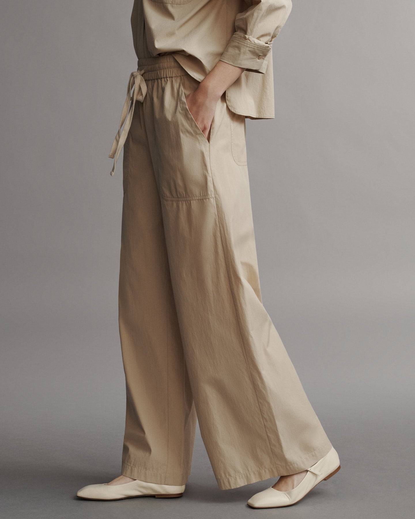 TWP Sandstone Main Street Pant in Vintage Washed Cotton Poplin view 1