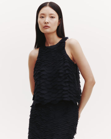 TWP Midnight Shell Top with Silk Organza Fishscales view 8