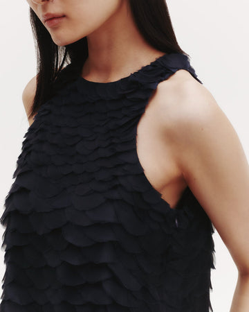 TWP Midnight Shell Top with Silk Organza Fishscales view 2