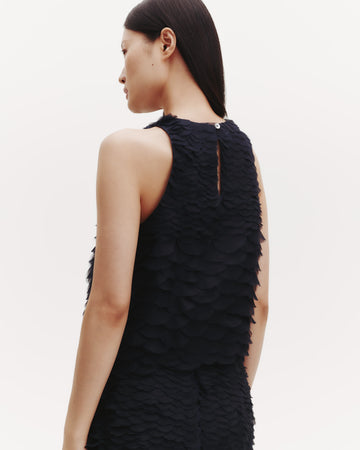 TWP Midnight Shell Top with Silk Organza Fishscales view 10