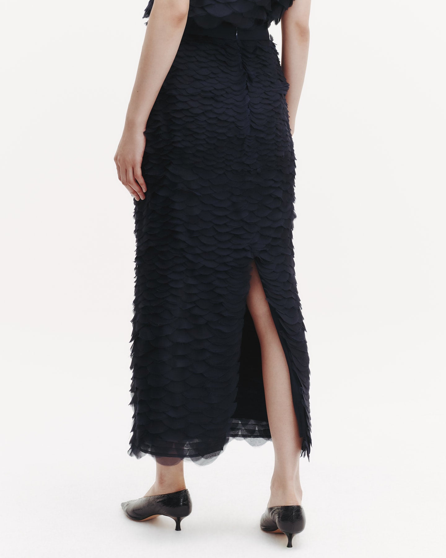 TWP Midnight Sylkie Skirt with Silk Organza Fishscales view 3