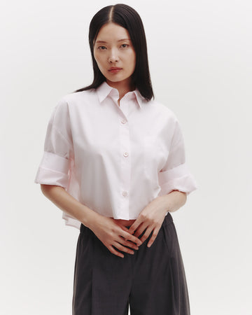 TWP Pale pink Next Ex Shirt in Superfine Cotton view 29