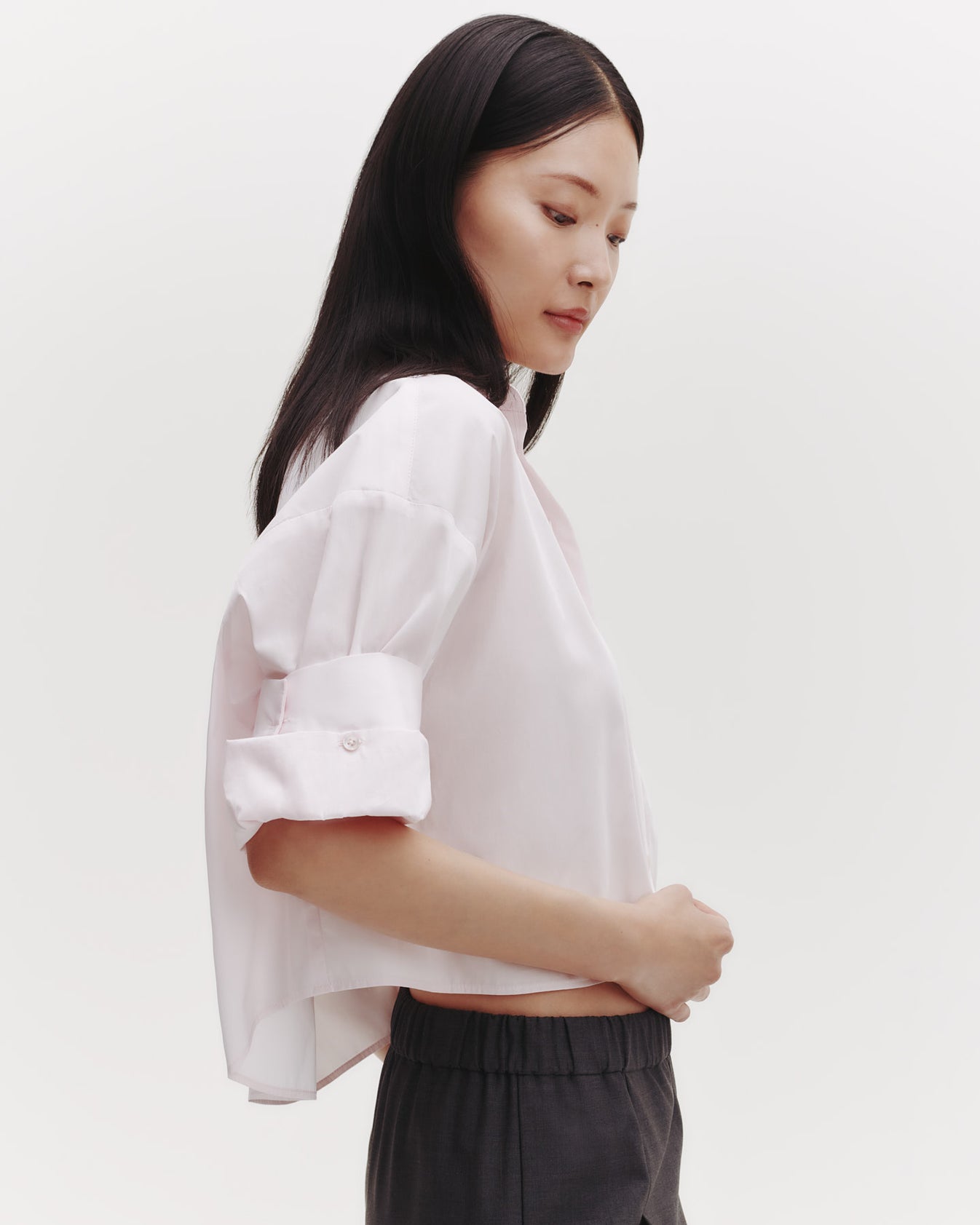 TWP Pale pink Next Ex Shirt in Superfine Cotton view 5