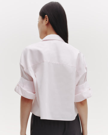 TWP Pale pink Next Ex Shirt in Superfine Cotton view 7