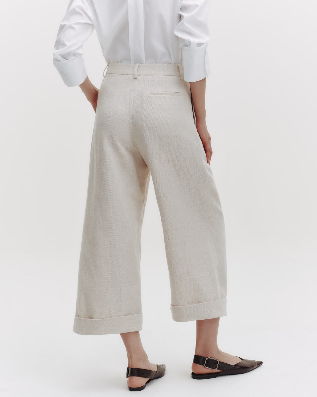 TWP Natural Houston St. Pant in Cotton Linen Twill view 6