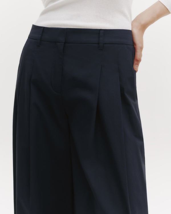 TWP Midnight Newest Didi Pant in Dense Cotton Poplin view 2