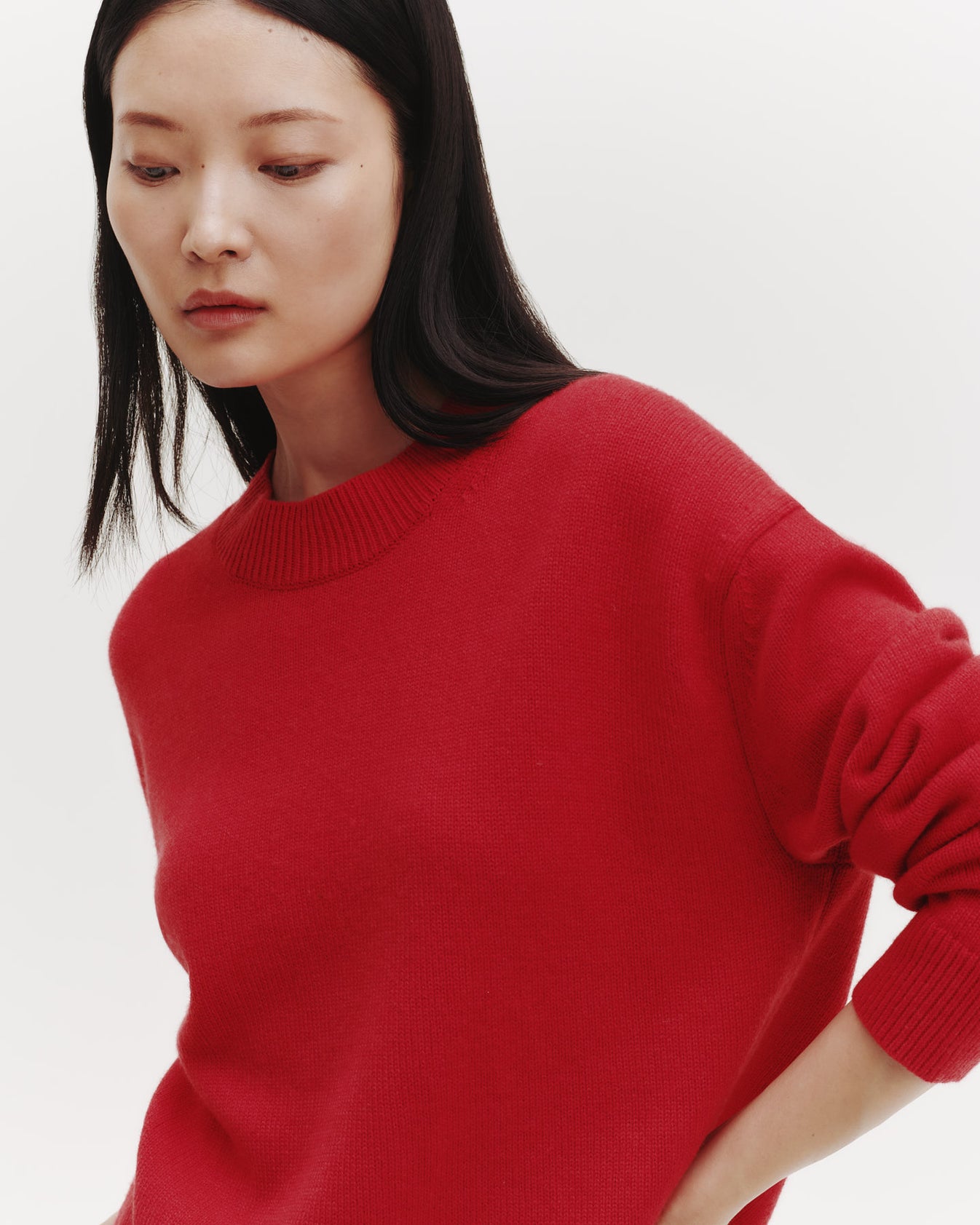 TWP Tomato Boy Crewneck in Cashmere view 3