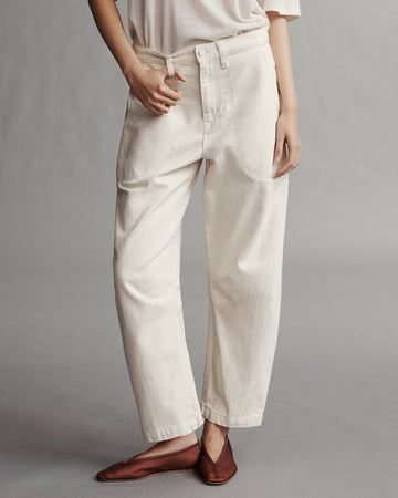 Jetties Beach Pant in Natural Denim