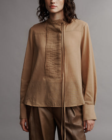 TWP Bronzed Gabriel Shirt in Cotton Voile view 8