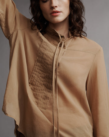 TWP Bronzed Gabriel Shirt in Cotton Voile view 7