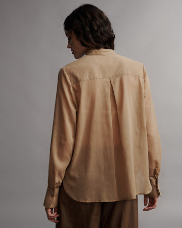 TWP Bronzed Gabriel Shirt in Cotton Voile view 10