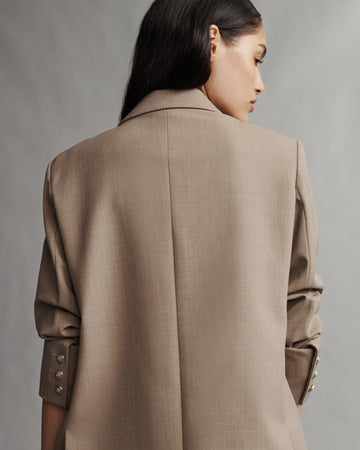 TWP Sandstone Boyfriend Blazer in Light Wool Suiting view 5