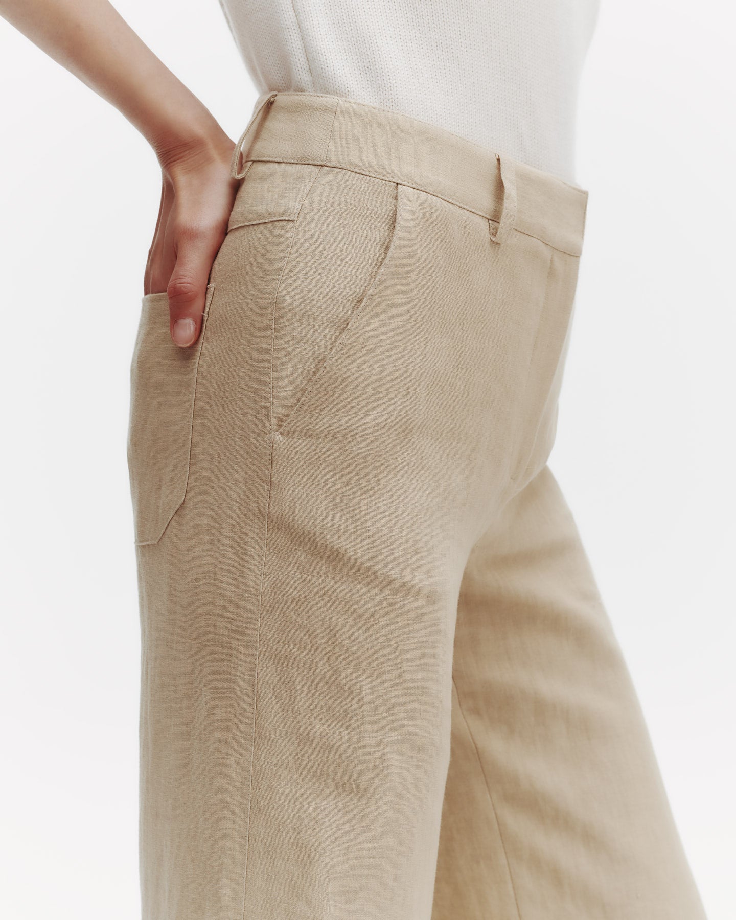 TWP Safari Howard Pant in Washed Linen view 3