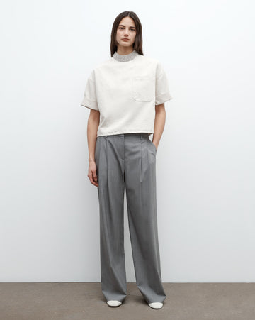 Eva Pant with Tux Pleat in Ultrafine Stretch Suiting