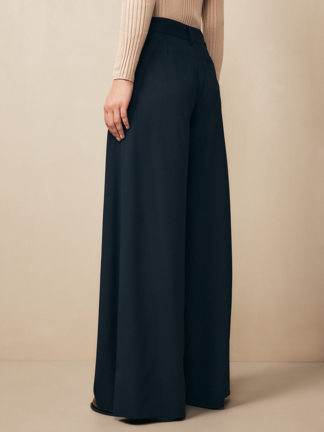 TWP Midnight Didi Pant in Wool Twill view 4