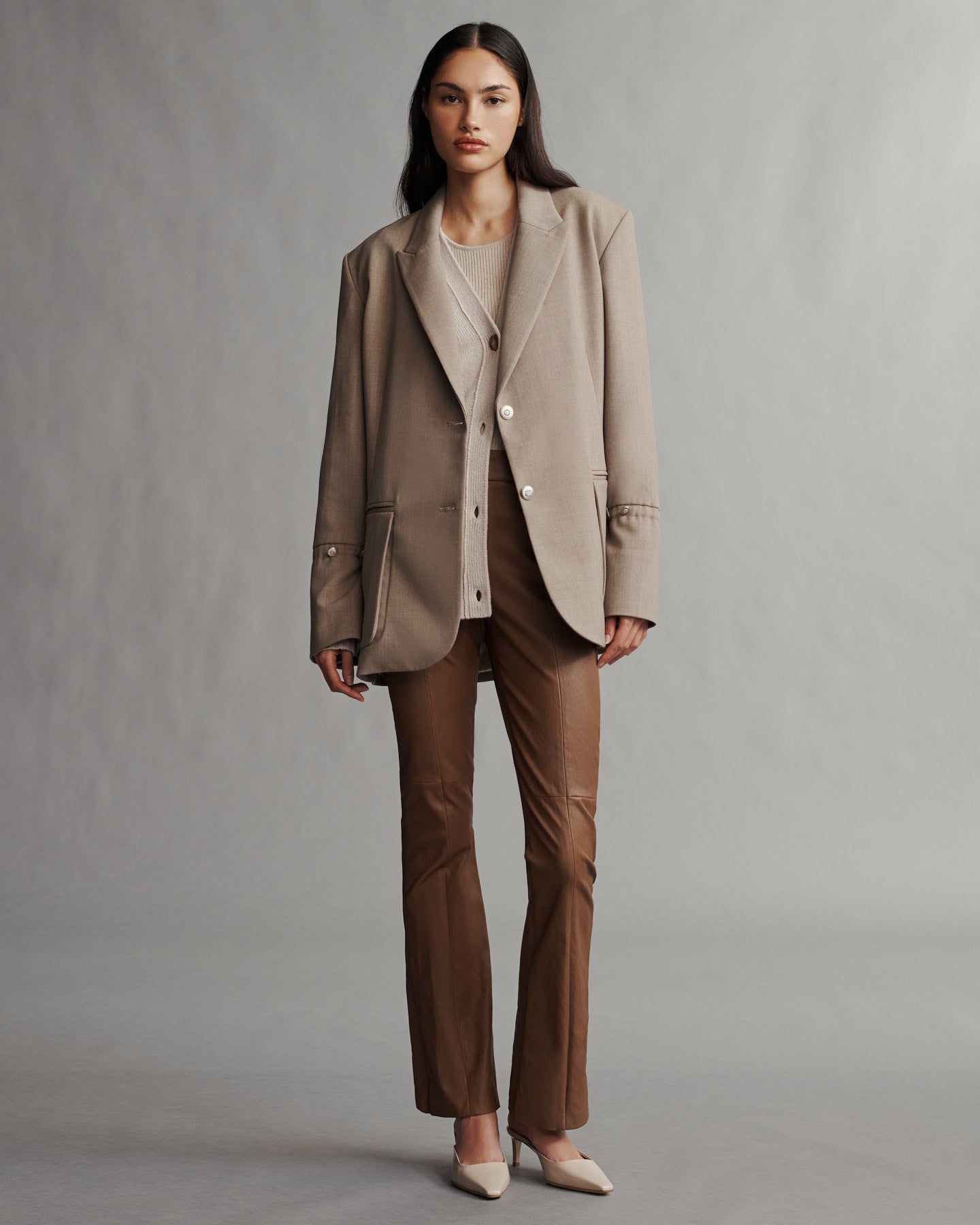 TWP Sandstone Mo Blazer in Light Wool Suiting view 2