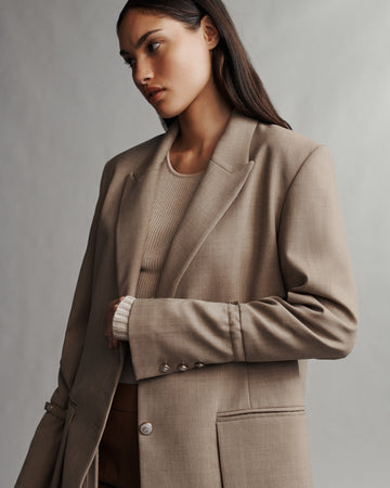 TWP Sandstone Mo Blazer in Light Wool Suiting view 2