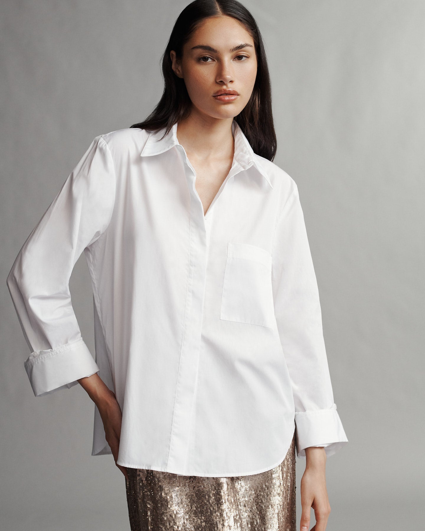 Boyfriend Shirt in Superfine Cotton