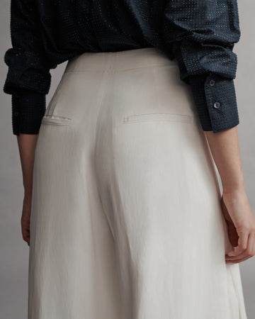 TWP White Stevie pant in Coated Viscose Linen view 6