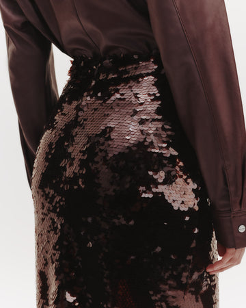 TWP Hot fudge Sylkie Skirt with Paillettes view 6