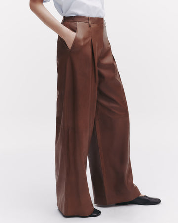 TWP Cigar Sullivan Pant in Paper Leather view 4