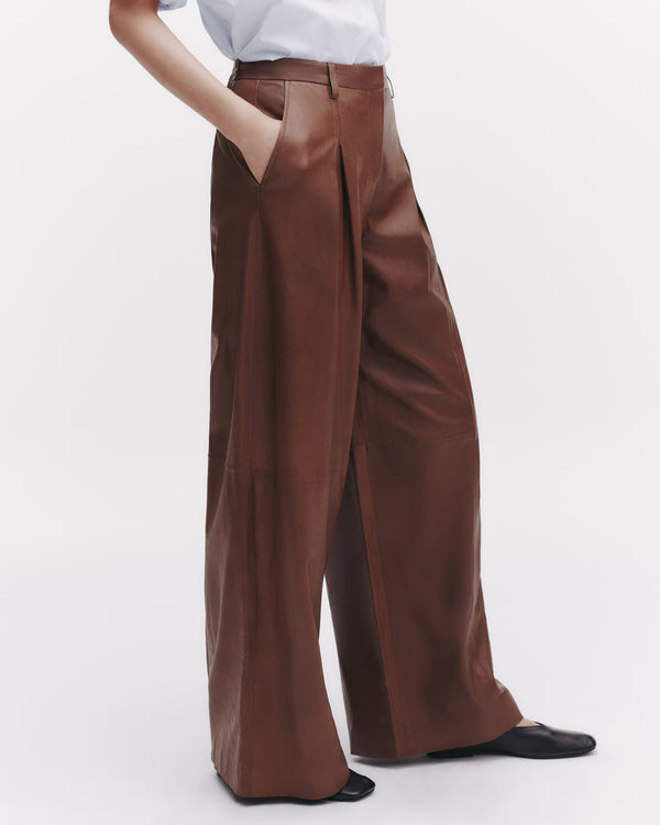 TWP Cigar Sullivan Pant in Paper Leather view 3