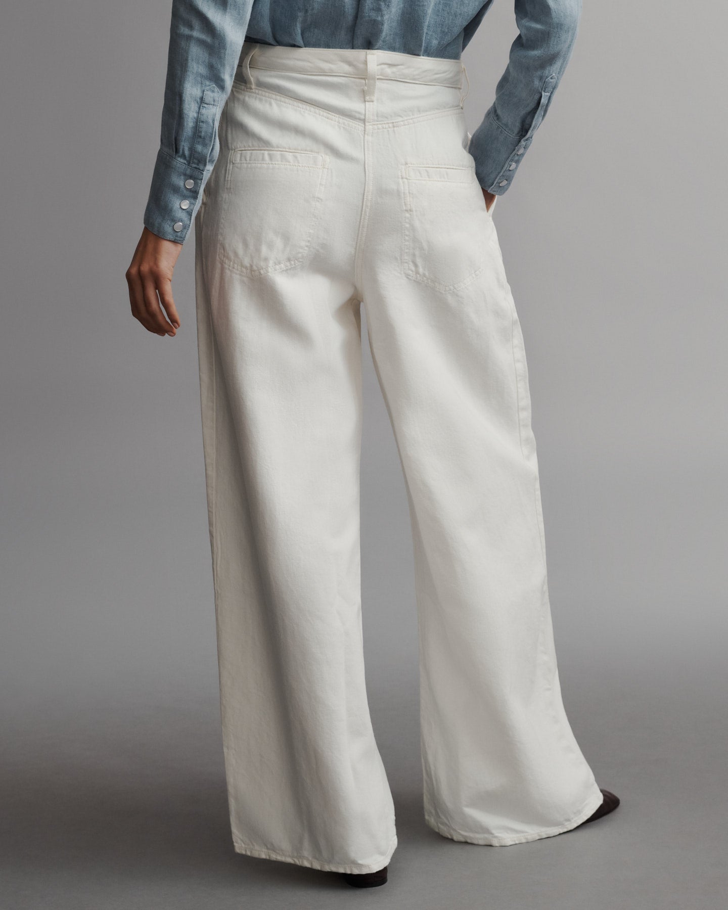 TWP White Greene St. Pant in Japanese Denim view 5