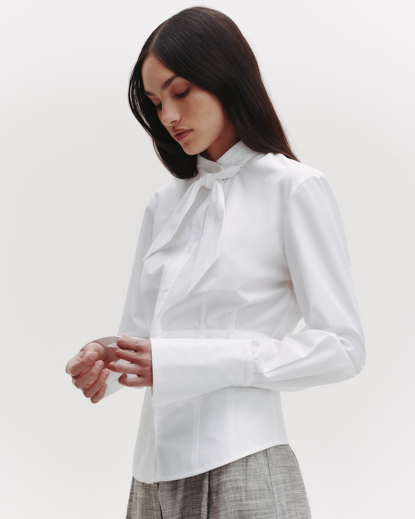 TWP White Fifi's Shirt in Cotton Poplin view 3