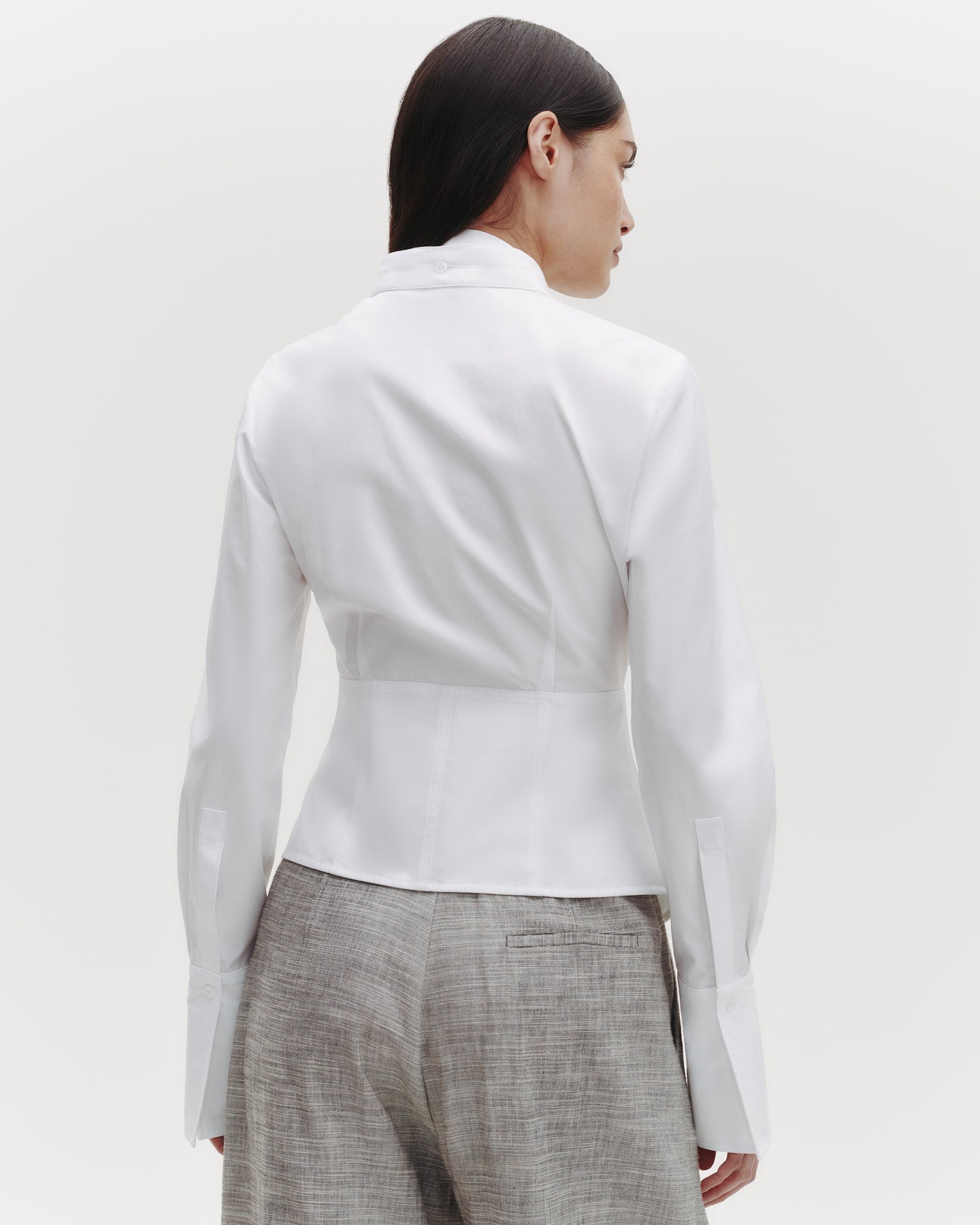 TWP White Fifi's Shirt in Cotton Poplin view 4