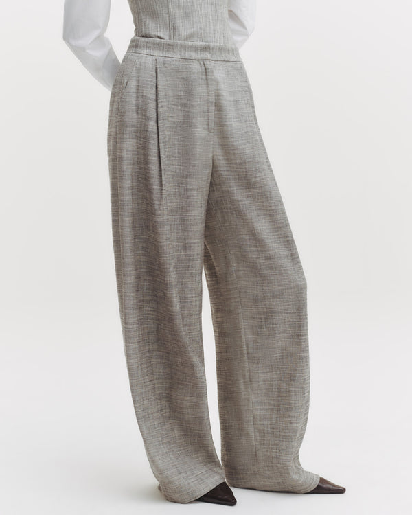 TWP Light heather grey Greenwich Avenue Pant in Novel Suiting view 2