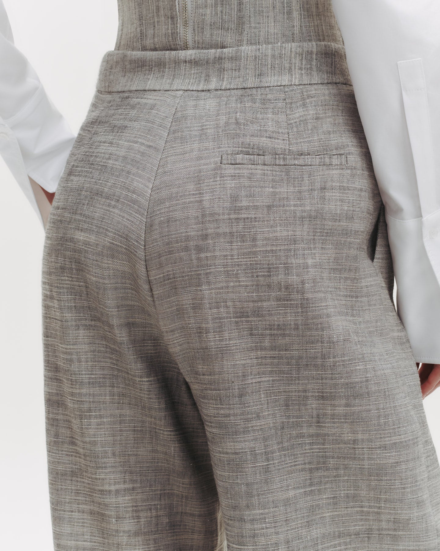 TWP Light heather grey Greenwich Avenue Pant in Novel Suiting view 4