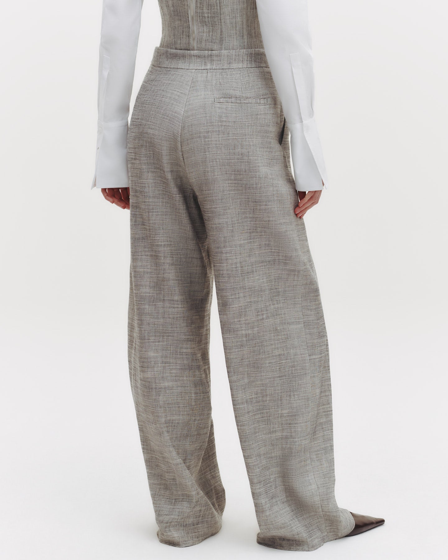 TWP Light heather grey Greenwich Avenue Pant in Novel Suiting view 5