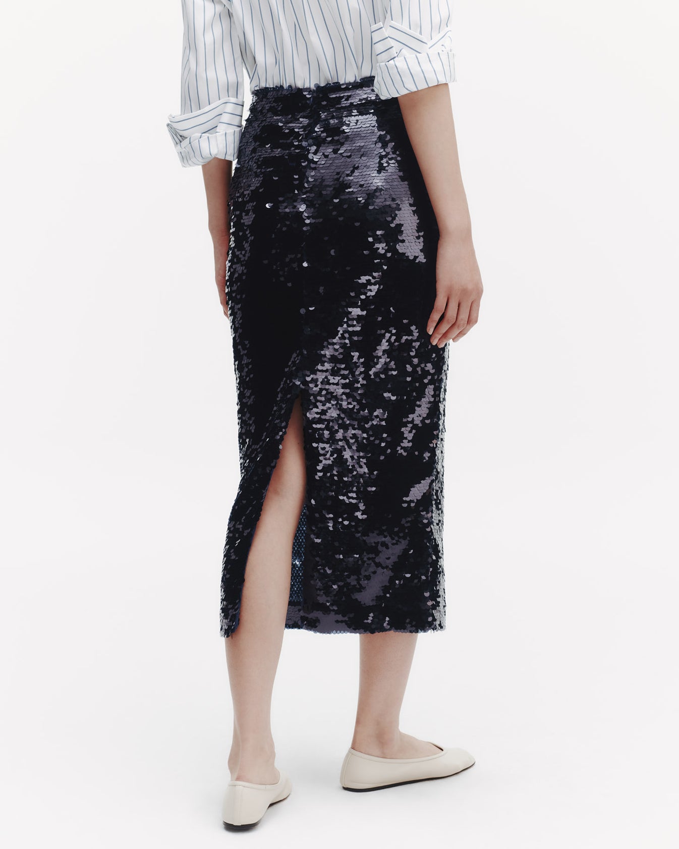 TWP Midnight Sylkie Skirt with Paillettes view 3