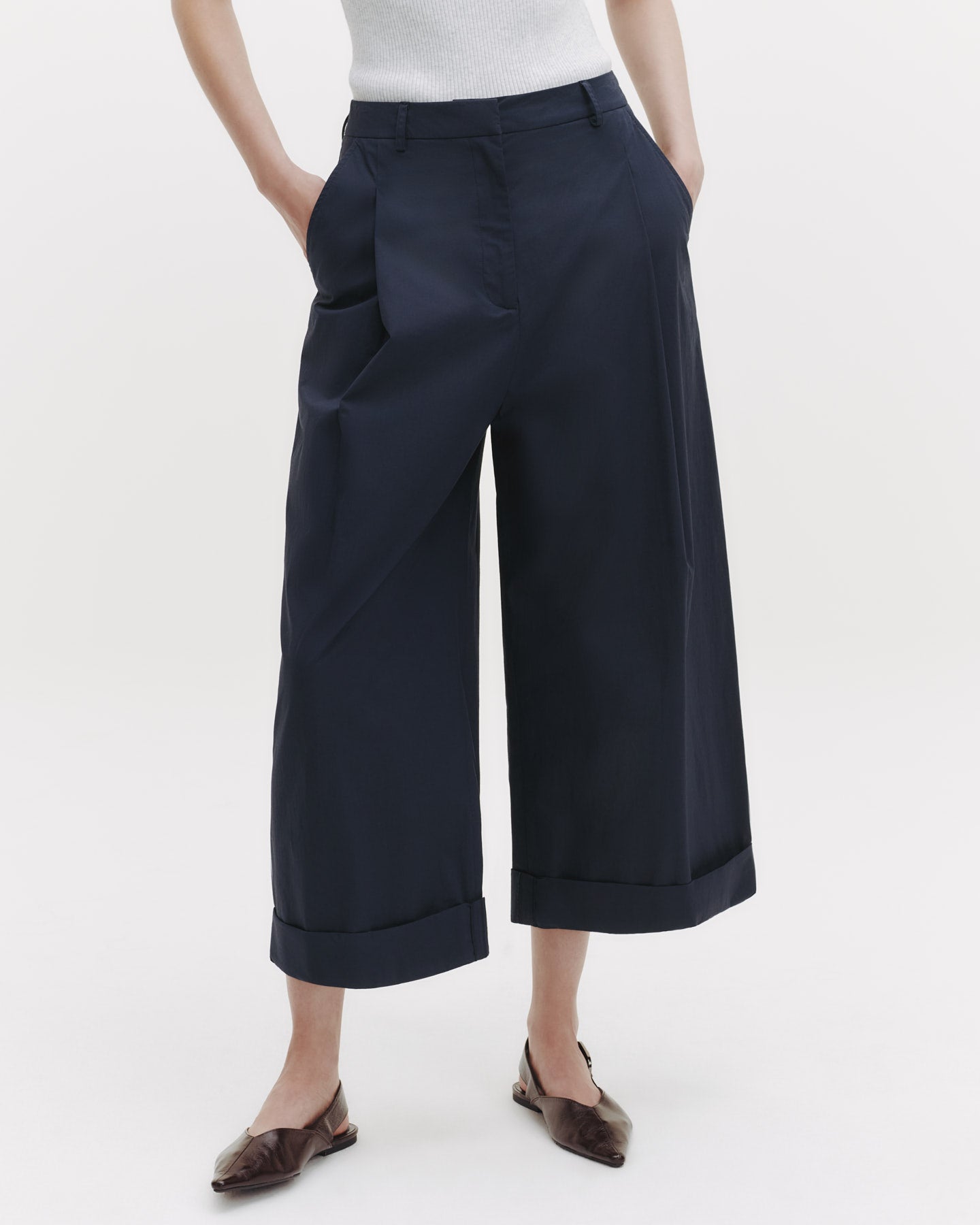 TWP Midnight Houston St. Pant in Dense Cotton Poplin view 2