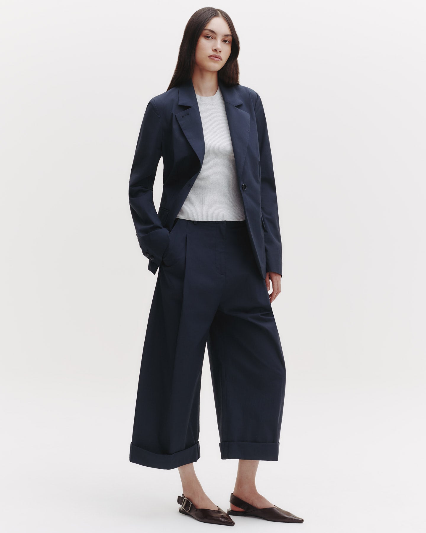 TWP Midnight Houston St. Pant in Dense Cotton Poplin view 5