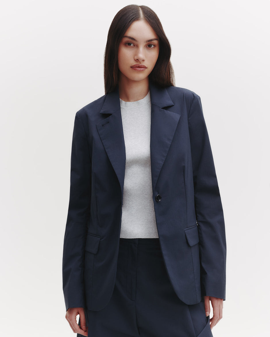 TWP Midnight Supper Jacket in Dense Cotton Poplin view 3