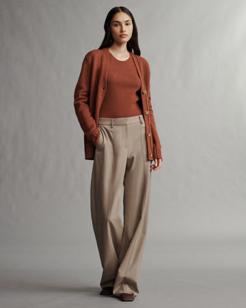 TWP Sandstone Elizabeth St. Pant in Light Wool Suiting view 6