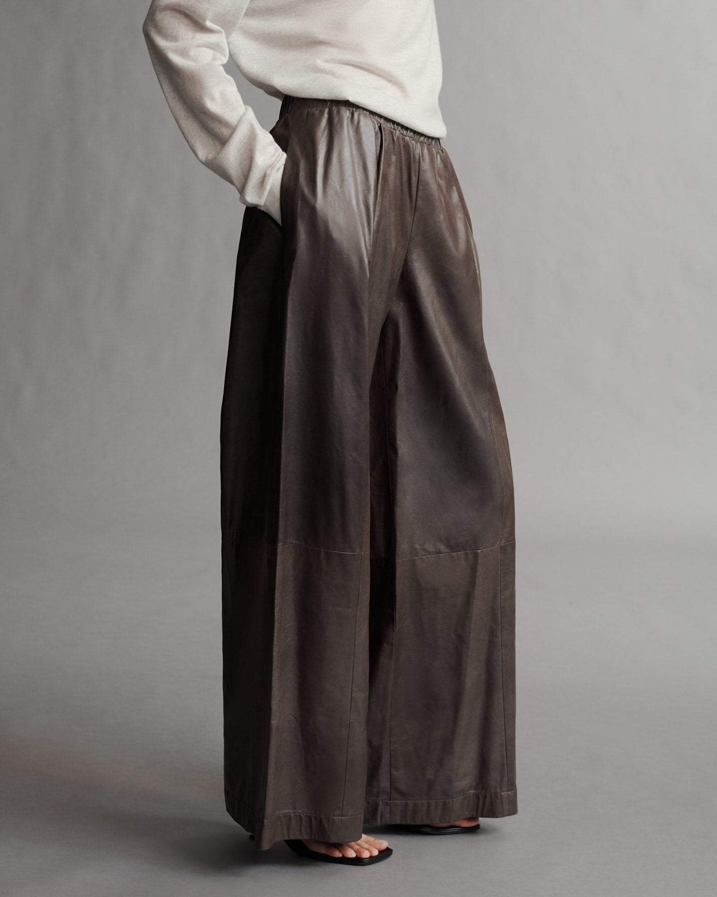 TWP Fudge Eva Pant in Paper Leather view 3