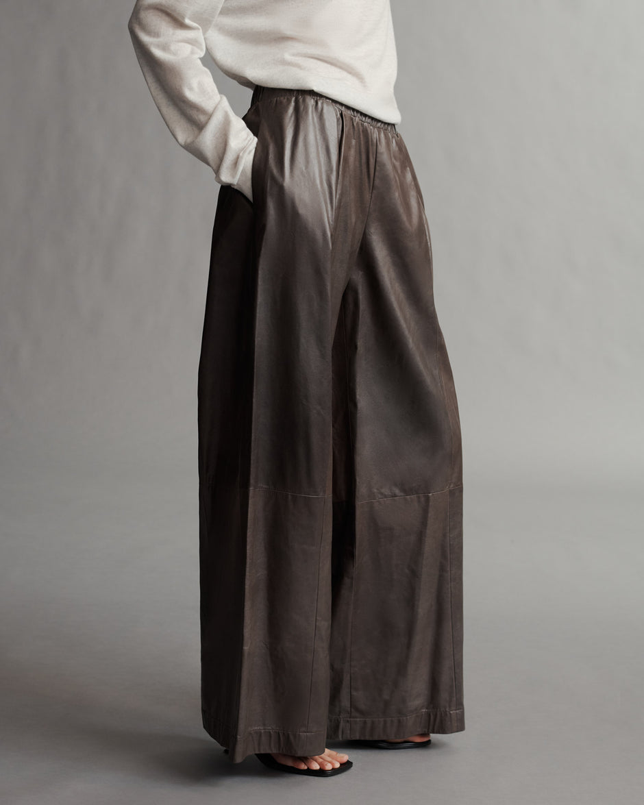 TWP Fudge Eva Pant in Paper Leather view 4