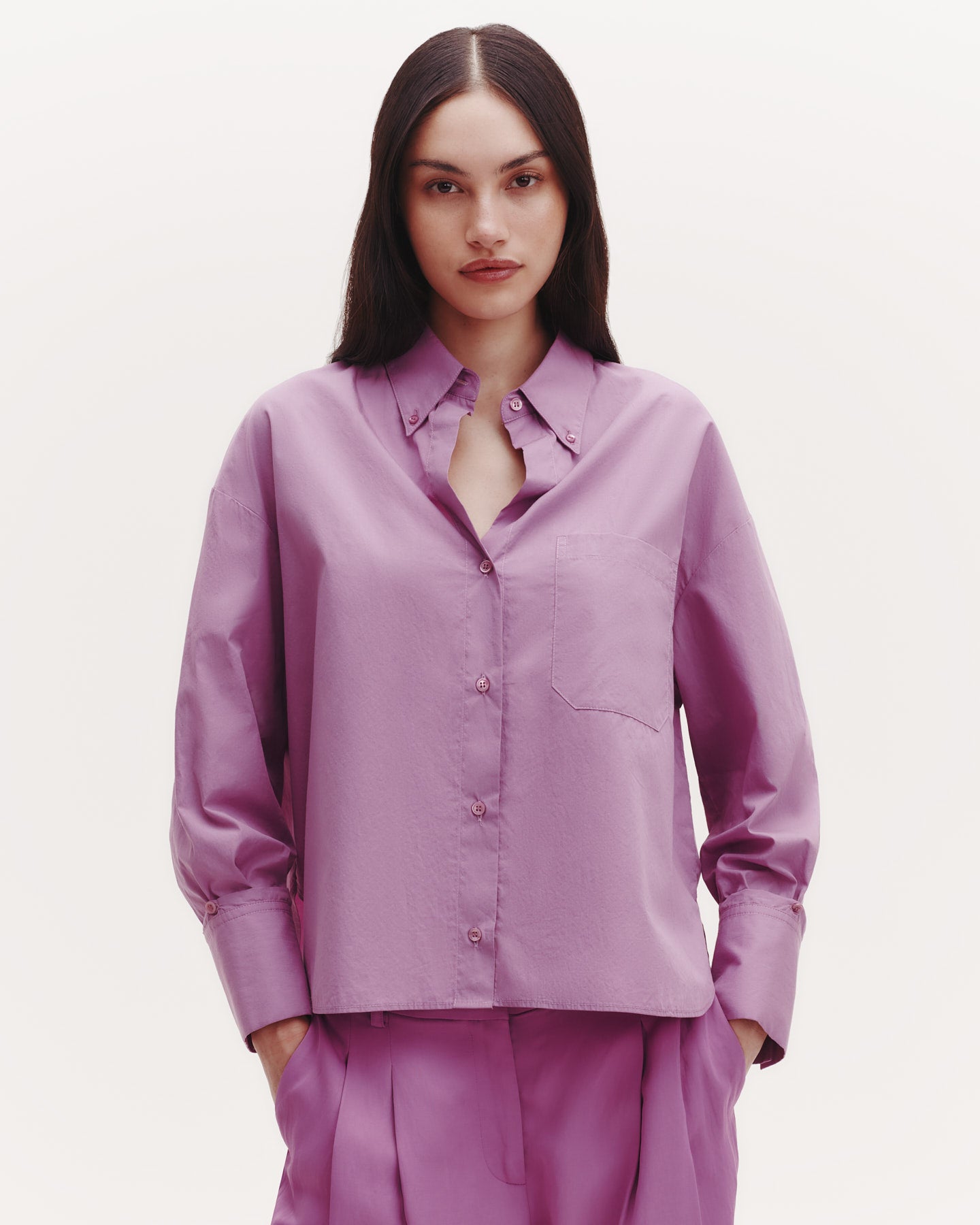 TWP Lilac J.D. Shirt in Superfine Cotton view 1